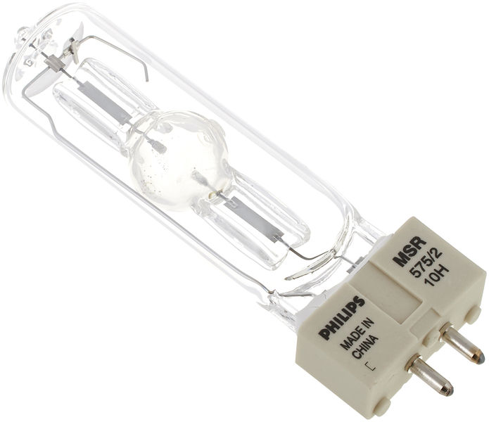 Philips MSR 575/2 1CT High-efficiency cold strike metal halide lamps designed for optimum light collection газоразрядная лампа 575 Вт, GX9.5 , 1000 ч