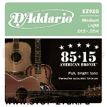   D'Addario EZ920       85/15, Medium Light 12-54