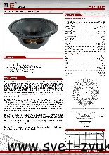   P.Audio E12-100F	 305/12", , 70 .(RMS) / 100 .(AES), 8 ., 50-12000 , 97 (/),  1,5".